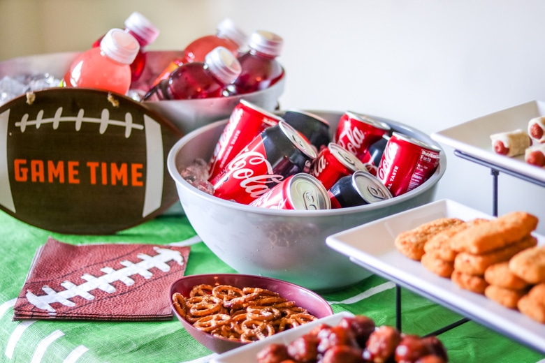 Game Day drink table