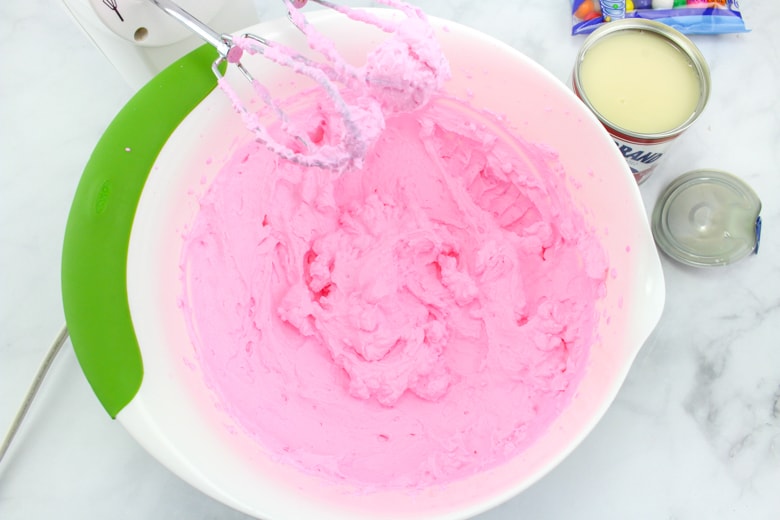 pink whipped cream