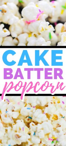 Cake batter popcorn