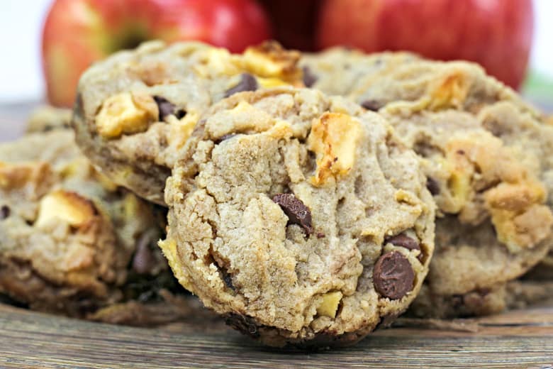 Caramel Apple Turtle Cookies