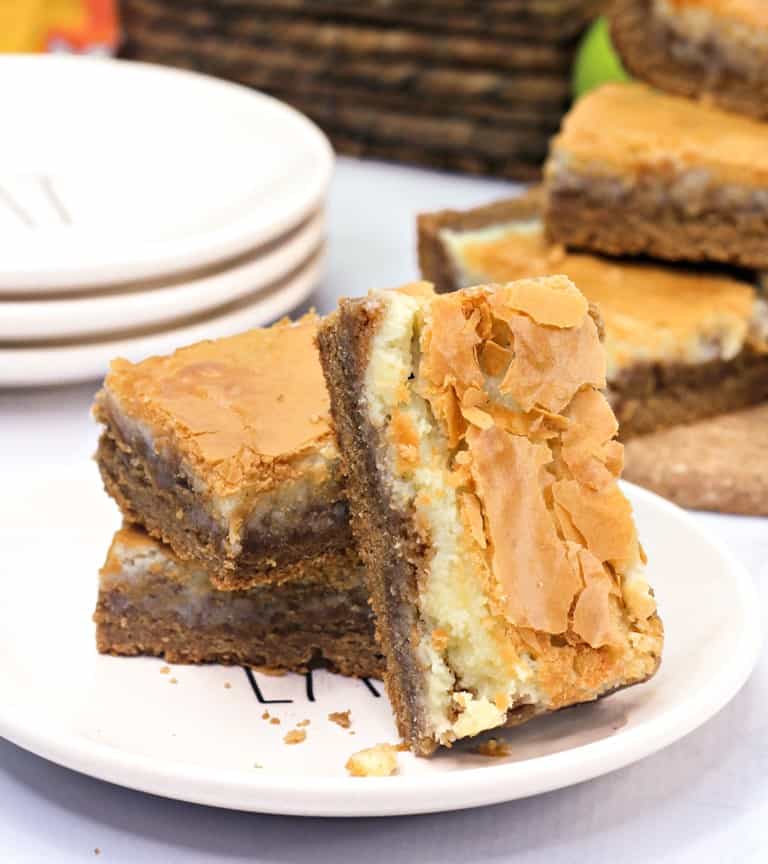 harvest spice bars on plate.