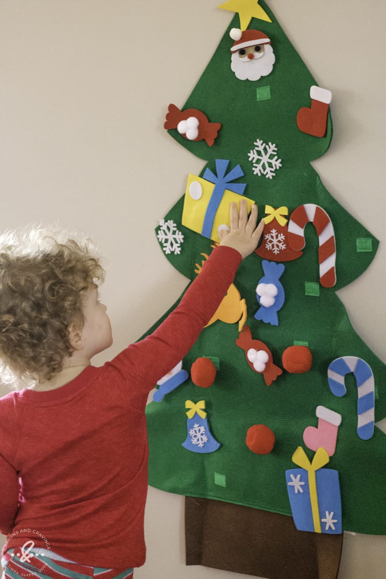 Felt Christmas Tree for Kids to Decorate