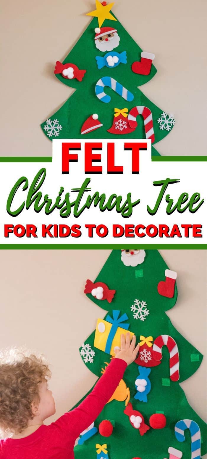 Felt Christmas Tree for Kids to Decorate