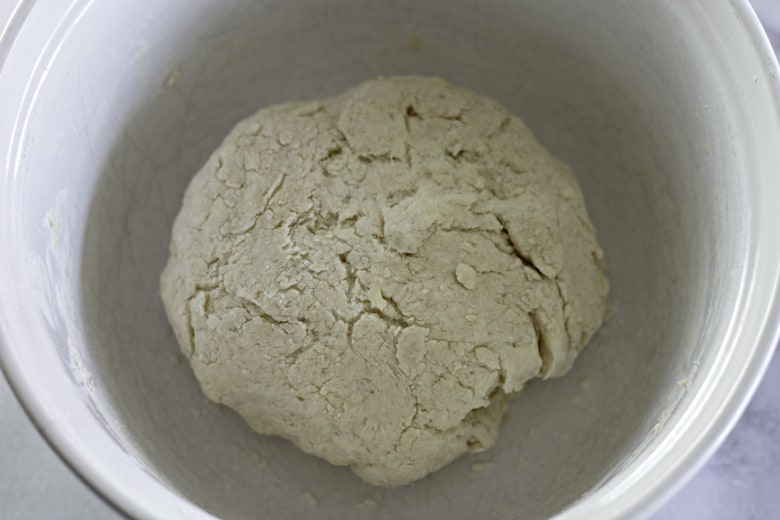 add buttermilk and mix dough