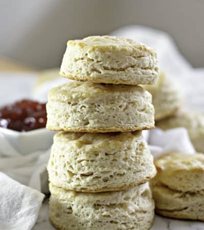 stacked buttermilk biscuits