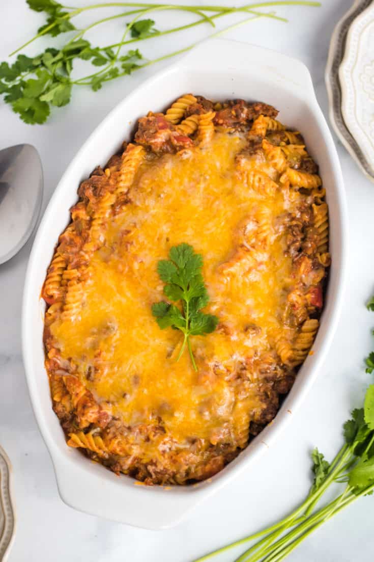 Easy Cheesy Taco Pasta Bake