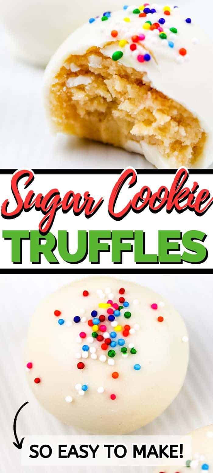 Sugar Cookie Truffles