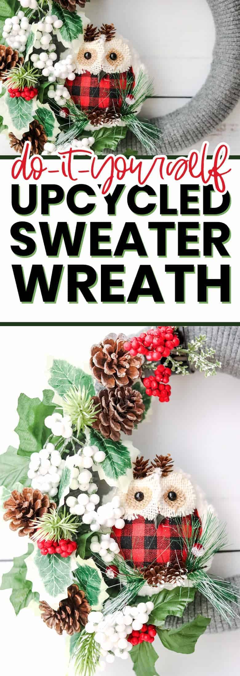 christmas wreath diy pin