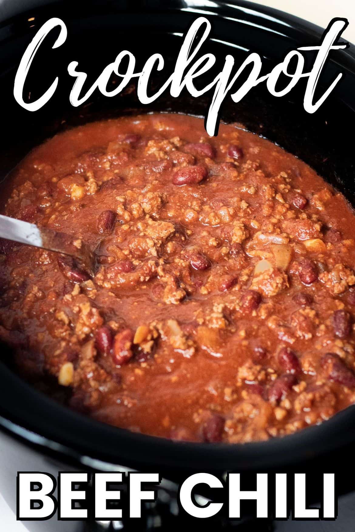 Easy Crockpot Chili Recipe with Ground Beef (and Beans!)