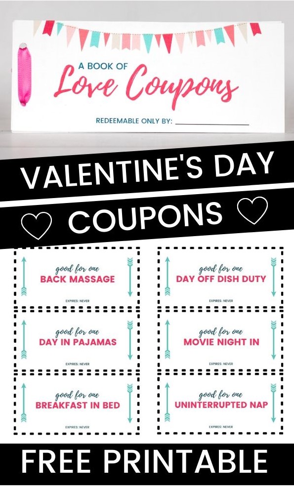 Love Coupons Free Printable Valentine's Day Coupon Book