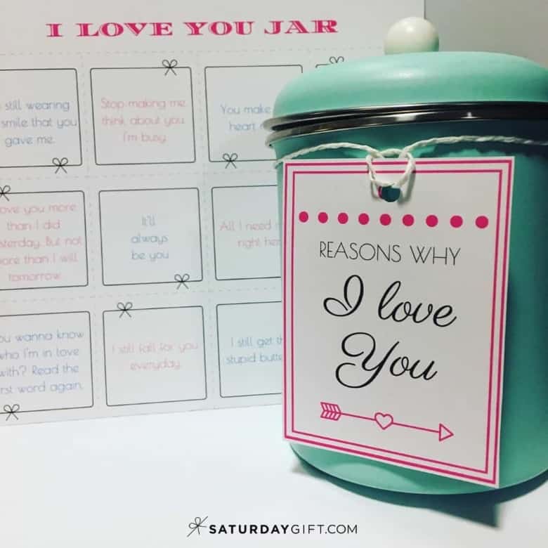 Reasons Why I Love You Jar.