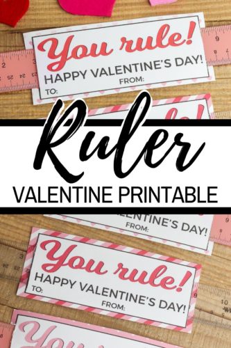 Ruler Valentine Printable