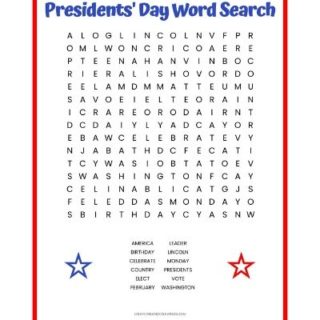 25 free printable word searches