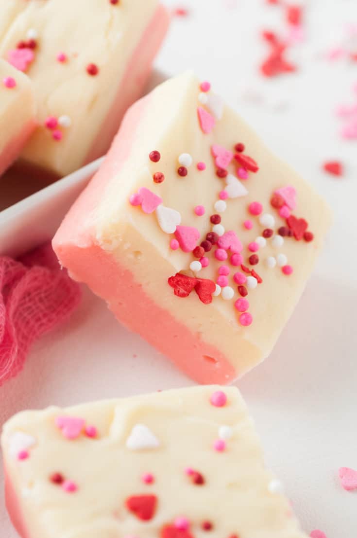 Valentine's Day Fudge (Easy Recipe!)