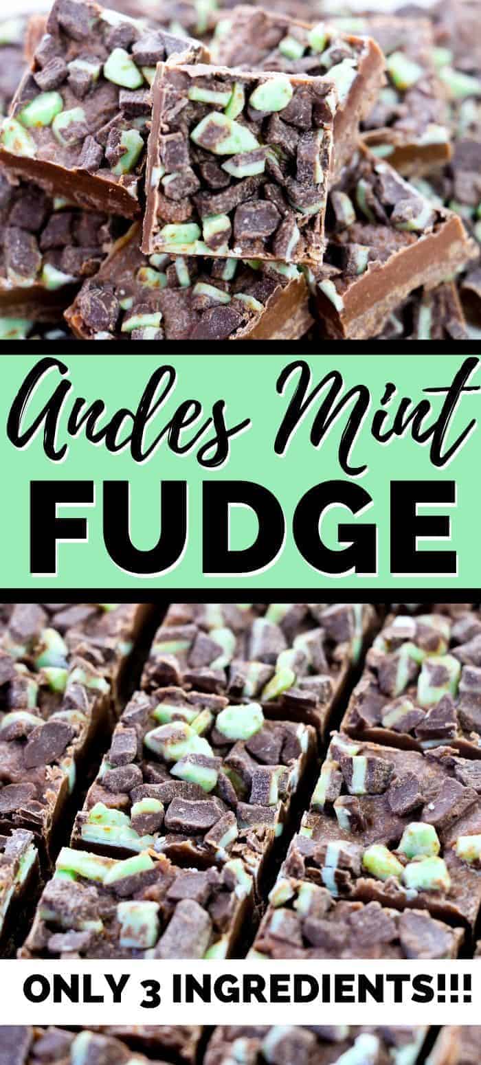 Andes Mint Fudge - Only 3 Ingredients!!!
