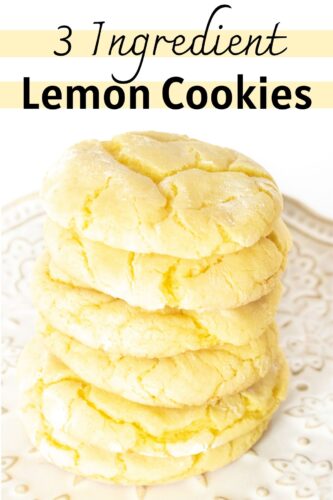 3 Ingredient Lemon Cookies