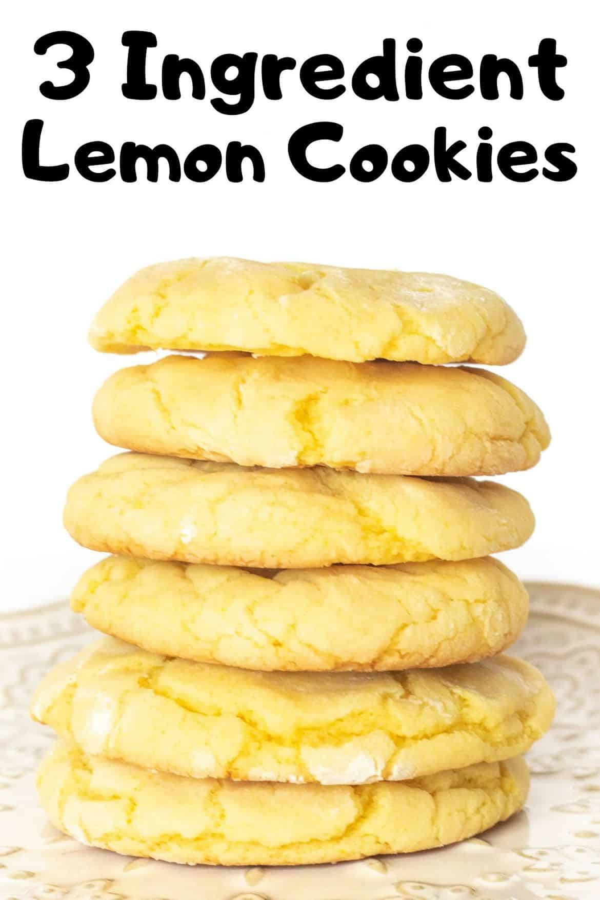 Easy Lemon Cake Mix Cookies Only 3 Ingredients 6654