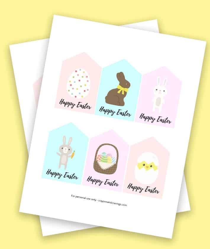 Easter Bunny Tags