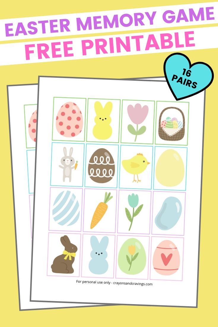 Free Printable Easter Matching Game