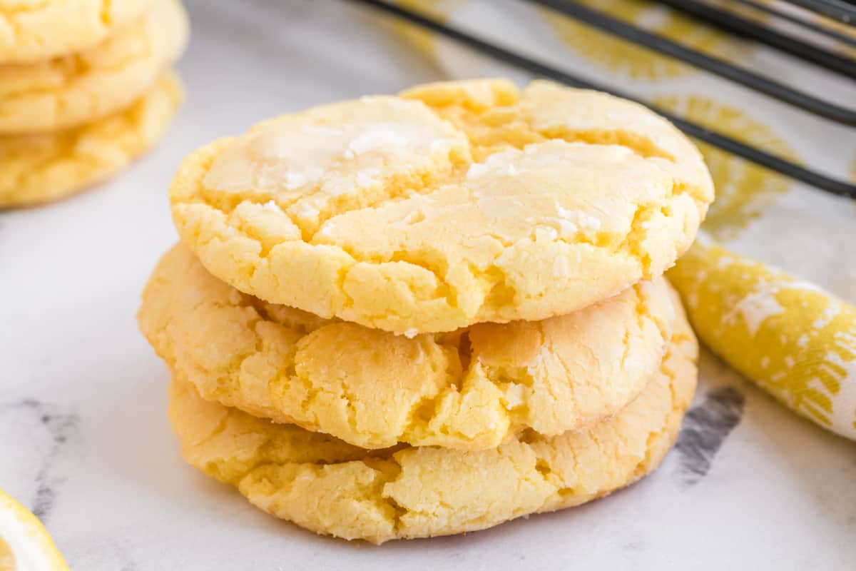 Easy Lemon Cake Mix Cookies (Only 3 Ingredients!!!)