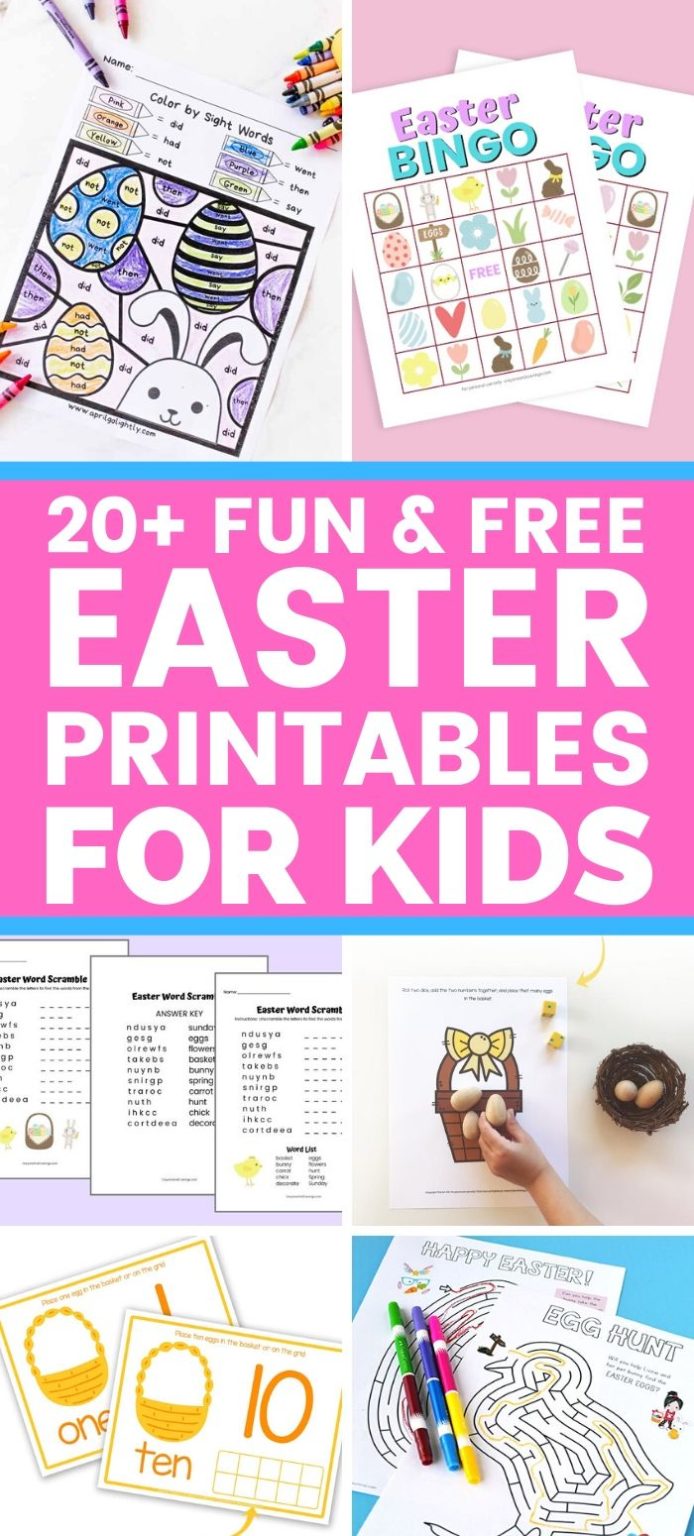 20+ Fun & Free Easter Printables for Kids
