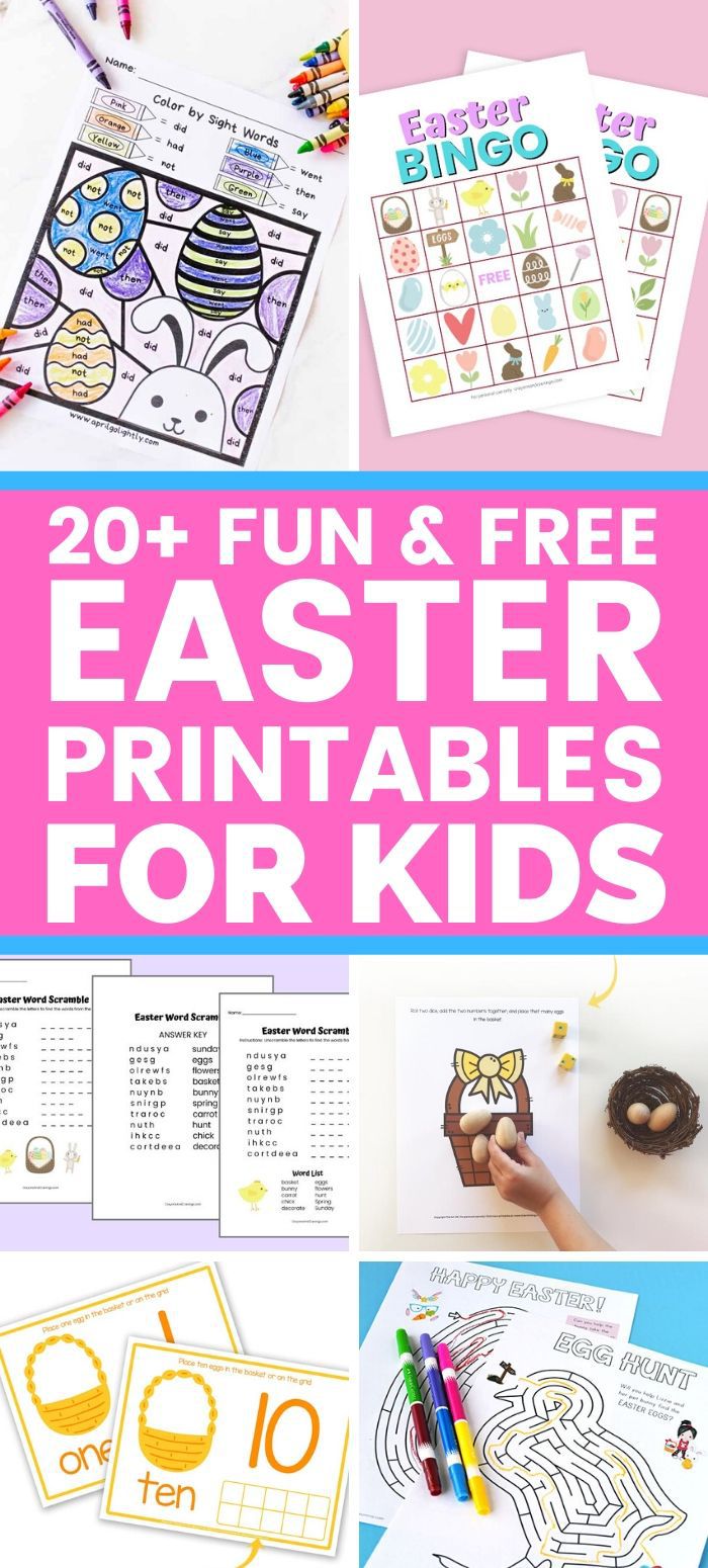 Free Easter Printables for Kids