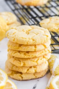 3-Ingredient Lemon Cake Mix Cookies