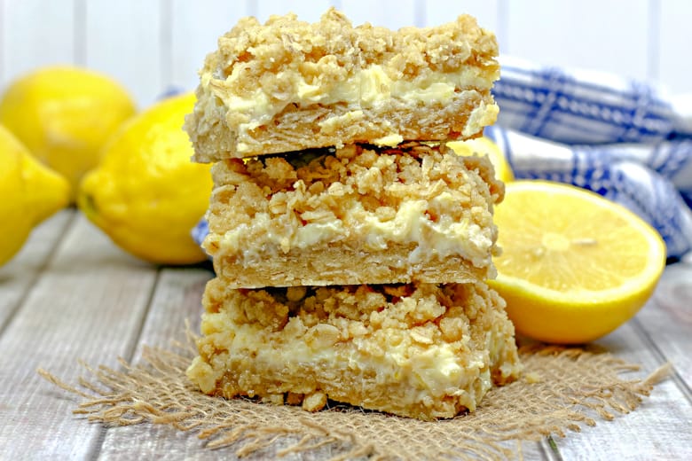 Oatmeal Lemon Creme Bars Recipe