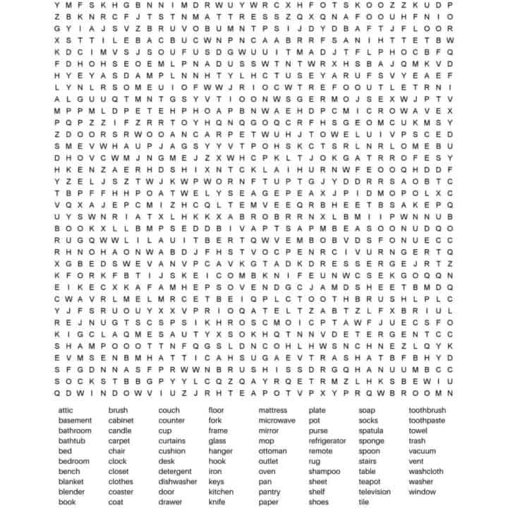 25+ FREE Printable Word Searches