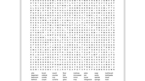 100 Word Word Search