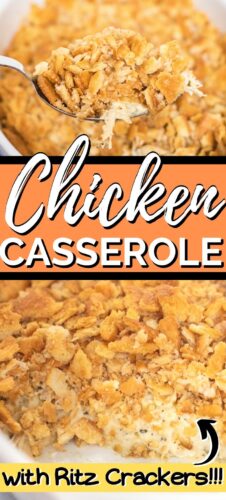 Chicken Casserole with Ritz Crackers