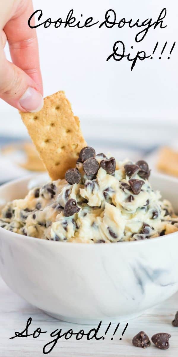 Chocolate Chip Cookie Dough Dip {10 Min. NoBake Dessert Recipe}