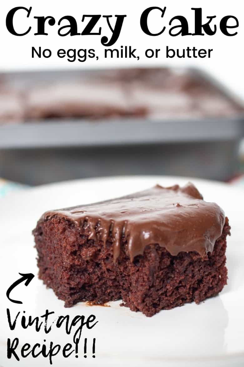 Chocolate Crazy Cake is the Best Dairy Free Chocolate Cake