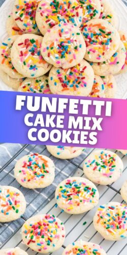 Funfetti Cake Mix Cookies Pin.