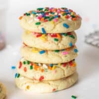 Funfetti Cake Mix Cookies with Colorful Sprinkles