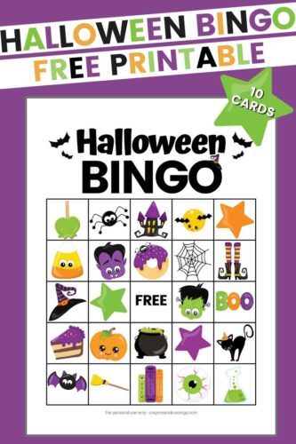 Halloween Bingo - FREE Printable Halloween Game for Kids