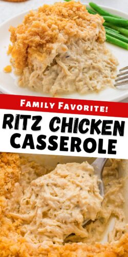 Family Favorite: Ritz Cracker Chicken Casserole Pin.