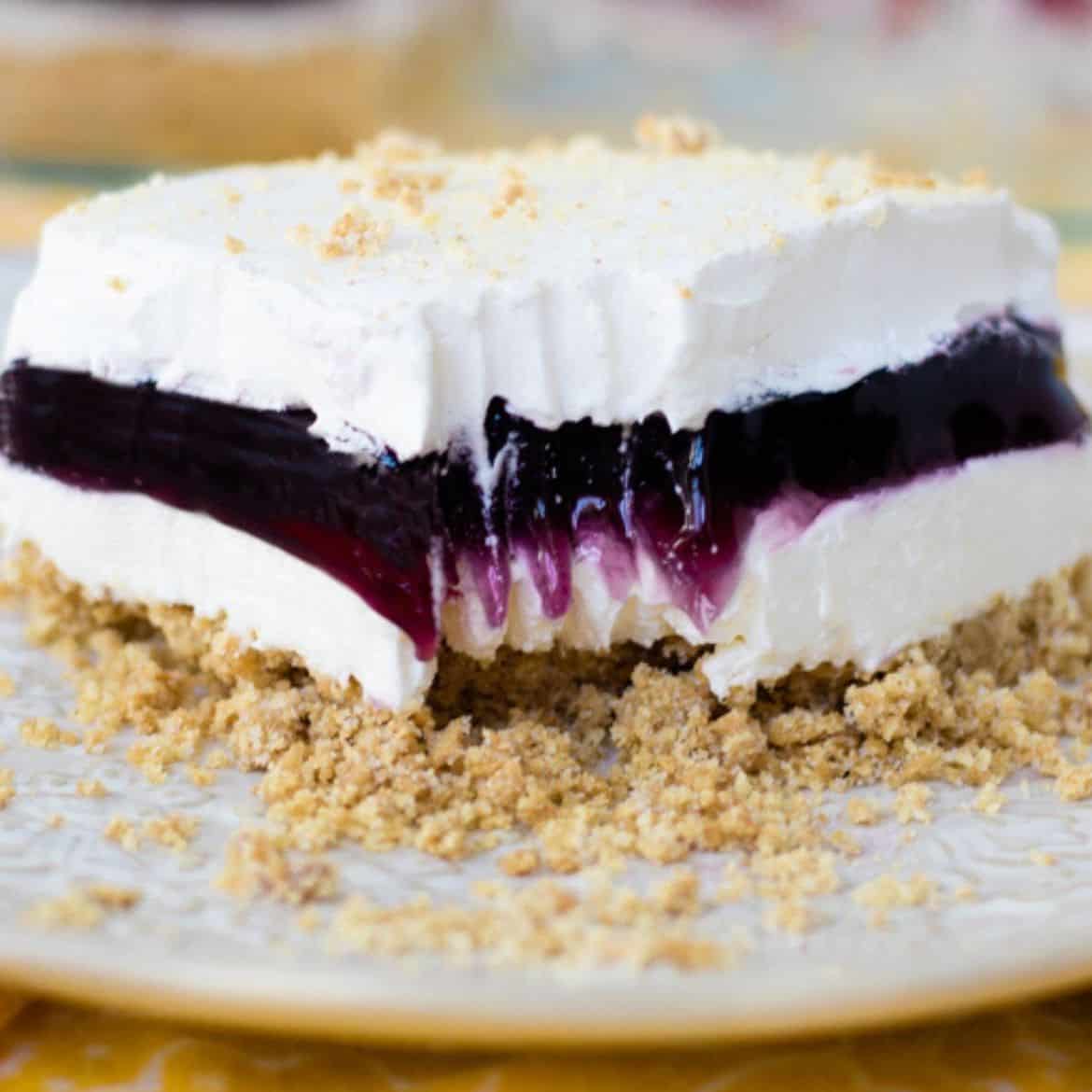 Blueberry Delight Aka Blueberry Yum Yum Easy No Bake Dessert 8646