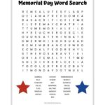 Memorial Day Free Printable Word Search Puzzle for Kids