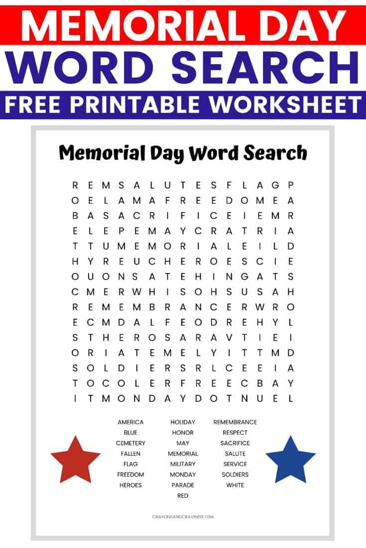 memorial day word search printable free high resolution printable