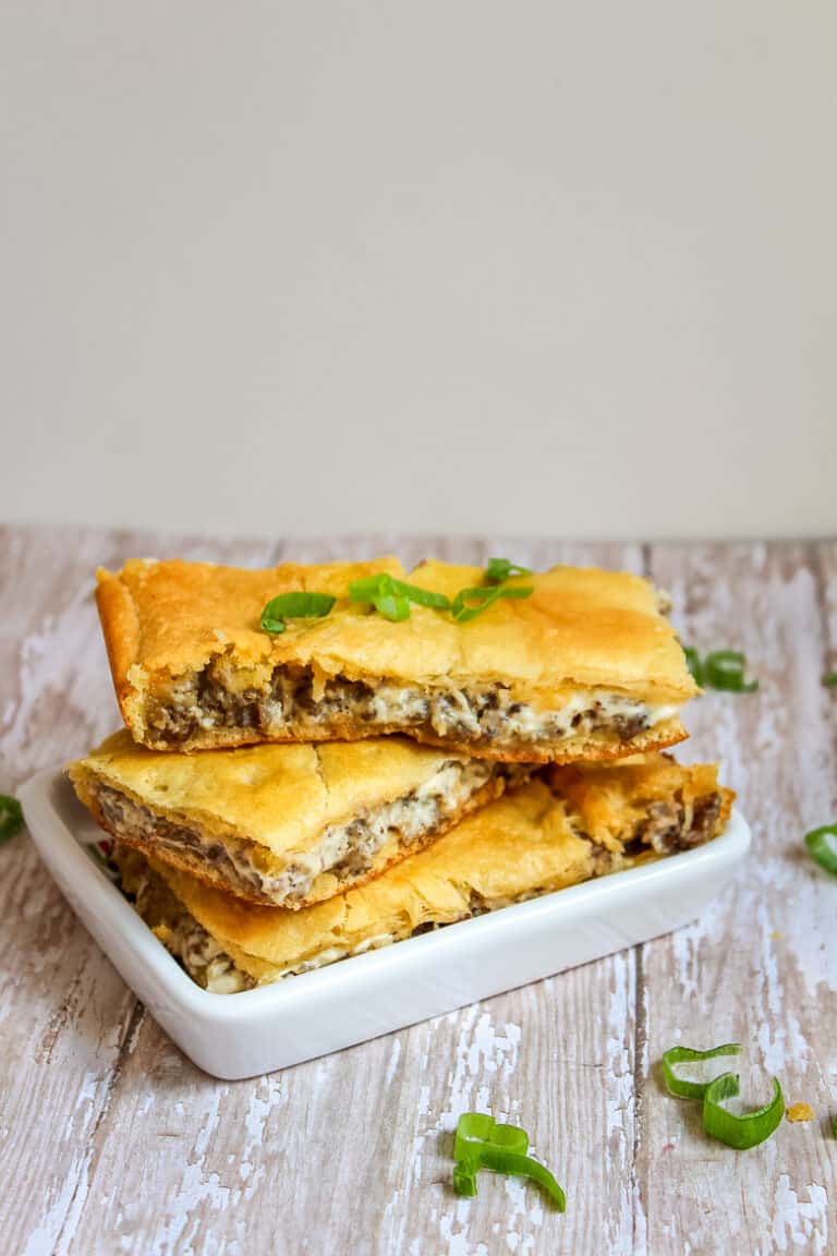 3Ingredient Sausage Squares (Easy Sausage Breakfast Casserole)