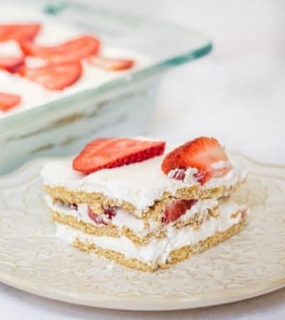 Strawberry layered dessert