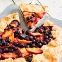 Rustic Peach and Blueberry Galette