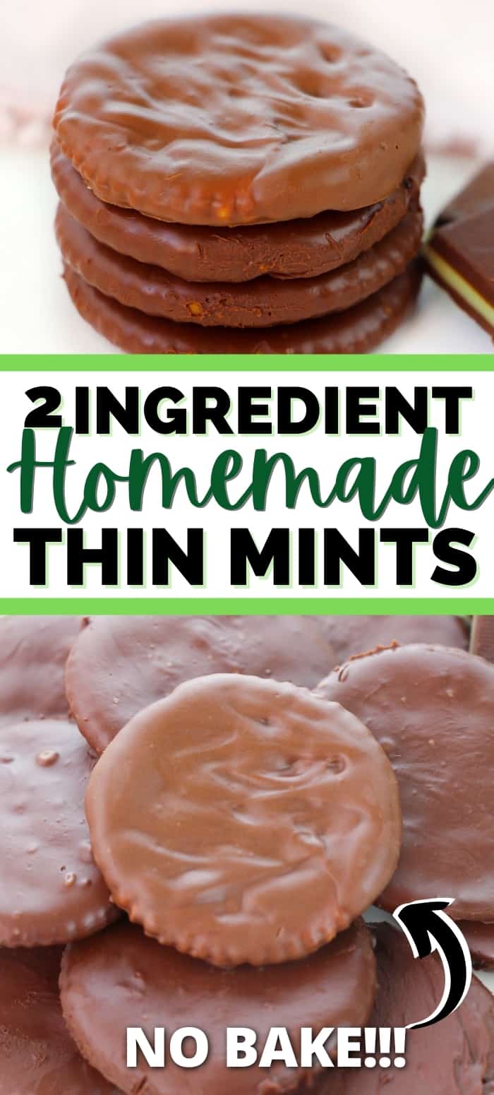 2 Ingredient Homemade Thin Mints