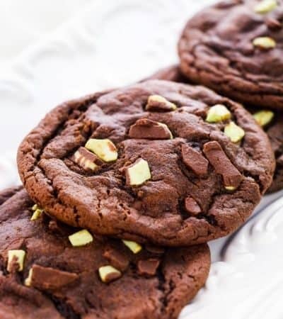 4-Ingredient Peppermint Patty Cookies