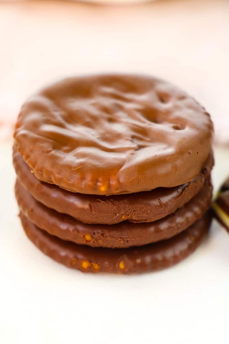 2 Ingredient Ritz Cracker Thin Mints Easy No Bake Recipe