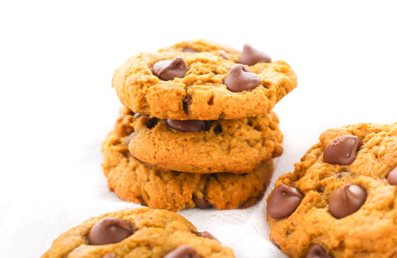 Pumpkin Spice Chocolate Chip Cookies