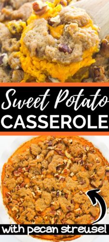 Sweet Potato Casserole with Pecan Streusel