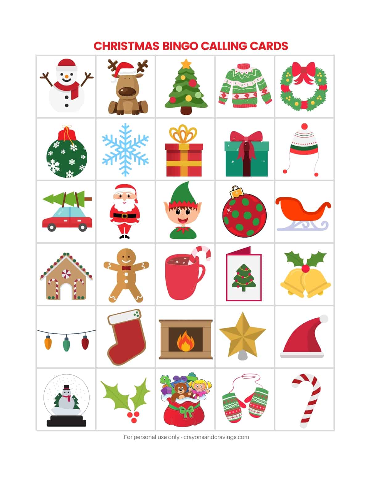 Christmas Bingo - FREE Printable Christmas Game with 10 Cards!