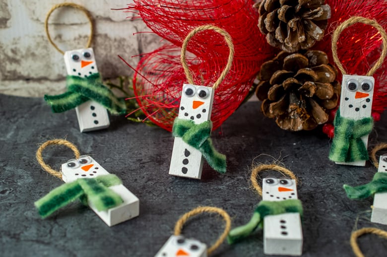 Dollar Tree Snowman Ornaments